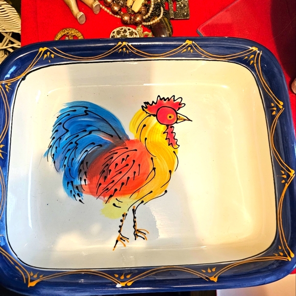 Vintage Artables Canada Rooster Casserole Dish - Picture 2 of 3